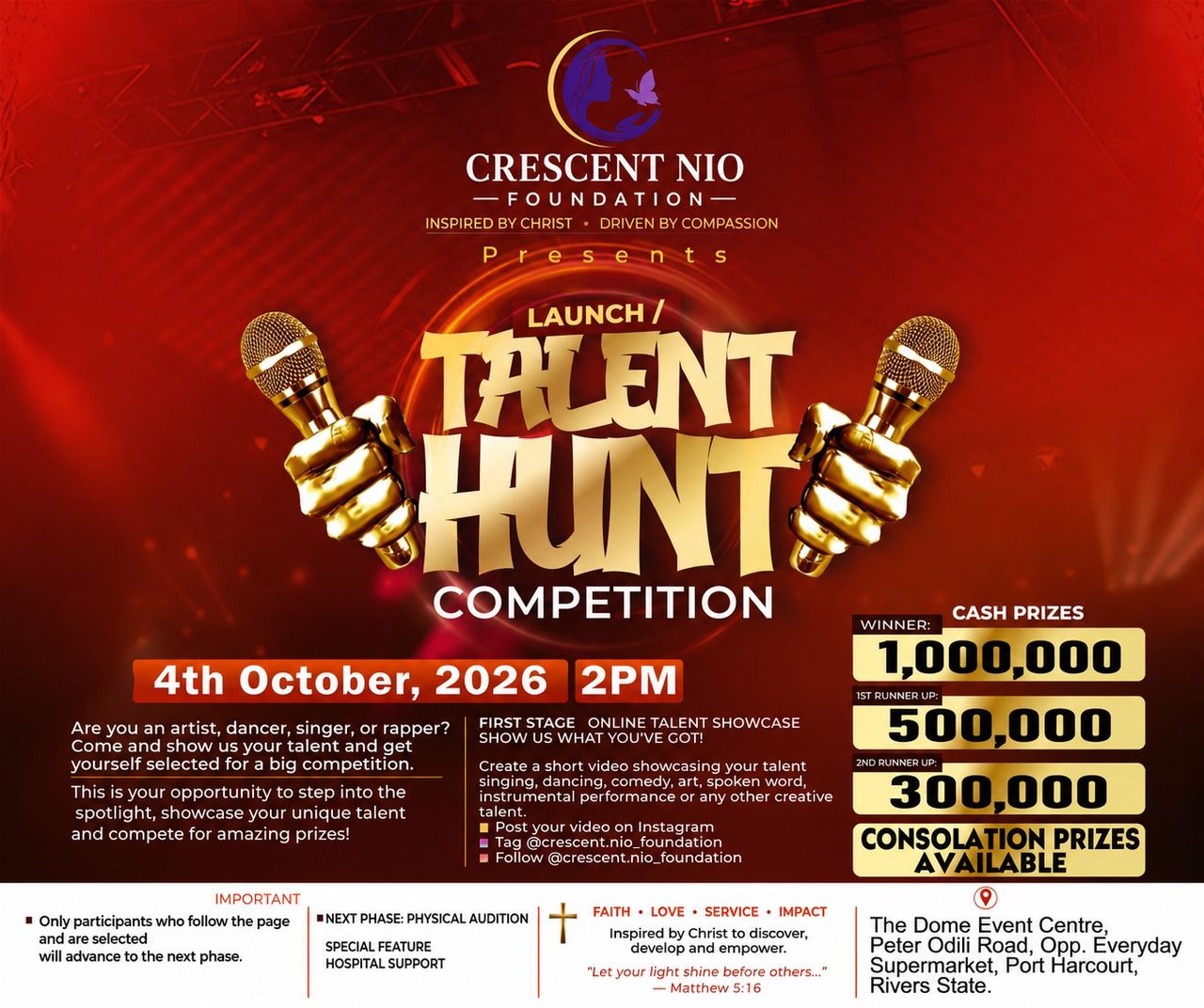 Talent Hunt Competition flyer